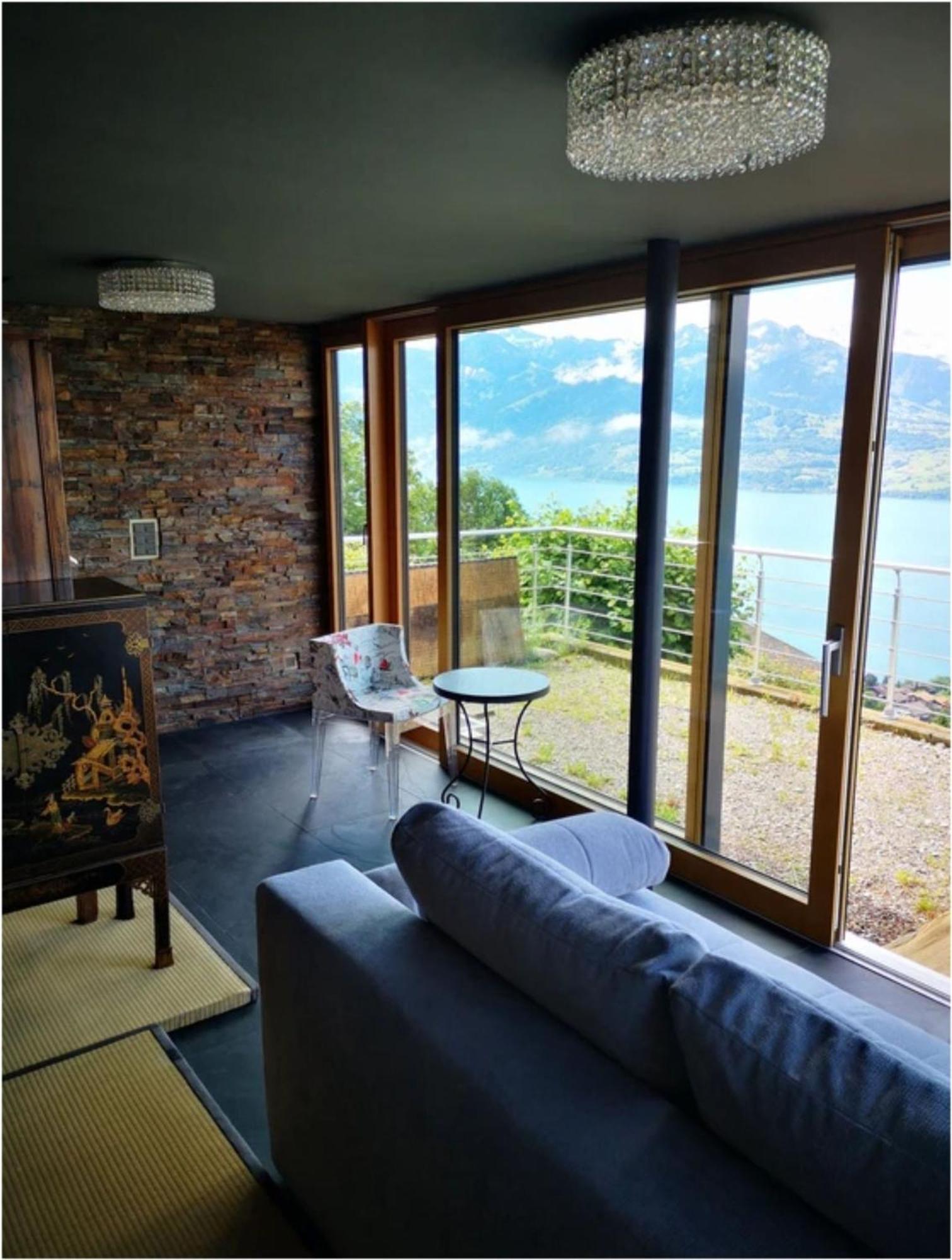 Chalet With View Of The Mountains And The Thun Lake Sigriswil Exteriér fotografie