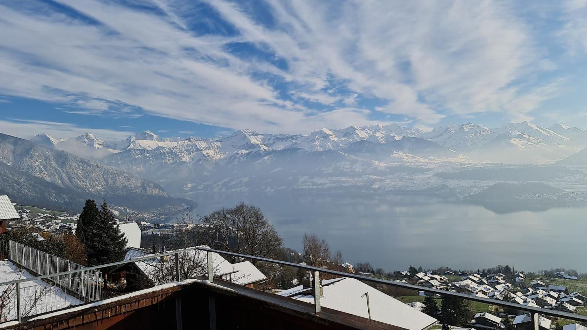 Chalet With View Of The Mountains And The Thun Lake Sigriswil Exteriér fotografie