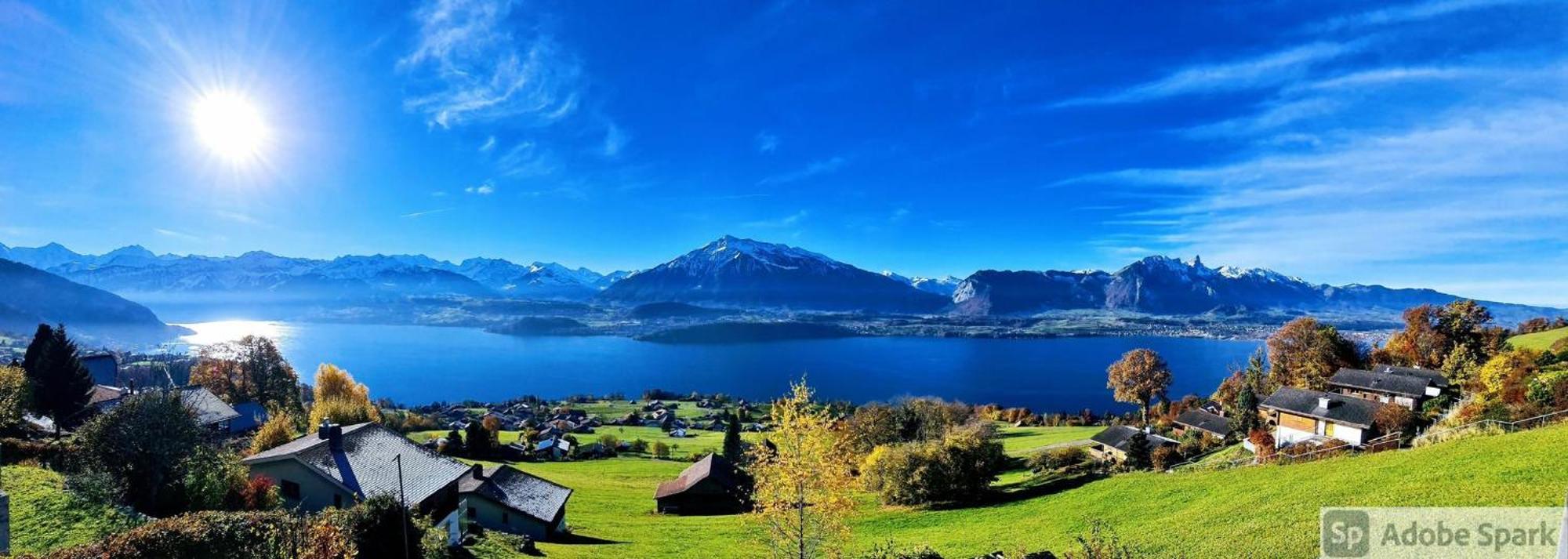 Chalet With View Of The Mountains And The Thun Lake Sigriswil Exteriér fotografie