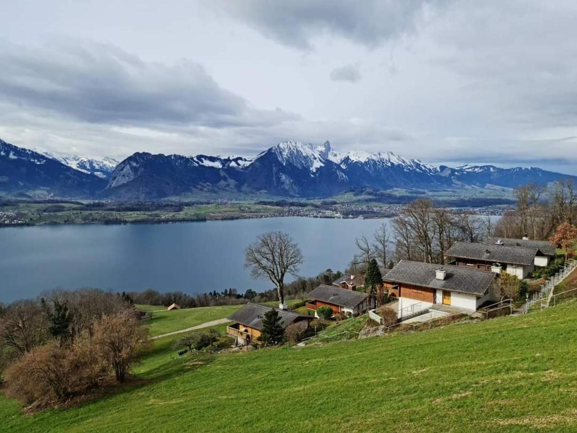 Chalet With View Of The Mountains And The Thun Lake Sigriswil Exteriér fotografie
