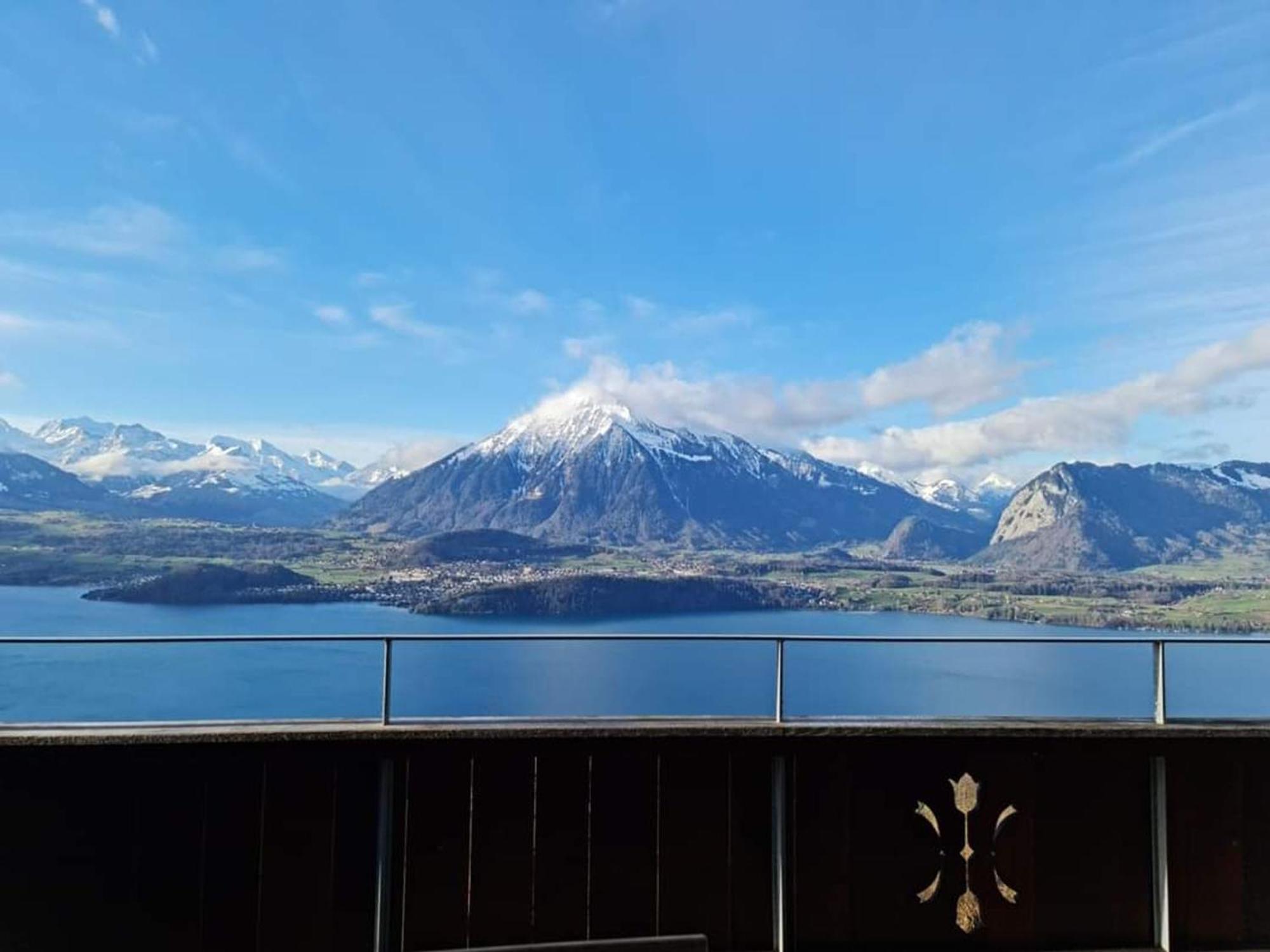 Chalet With View Of The Mountains And The Thun Lake Sigriswil Exteriér fotografie