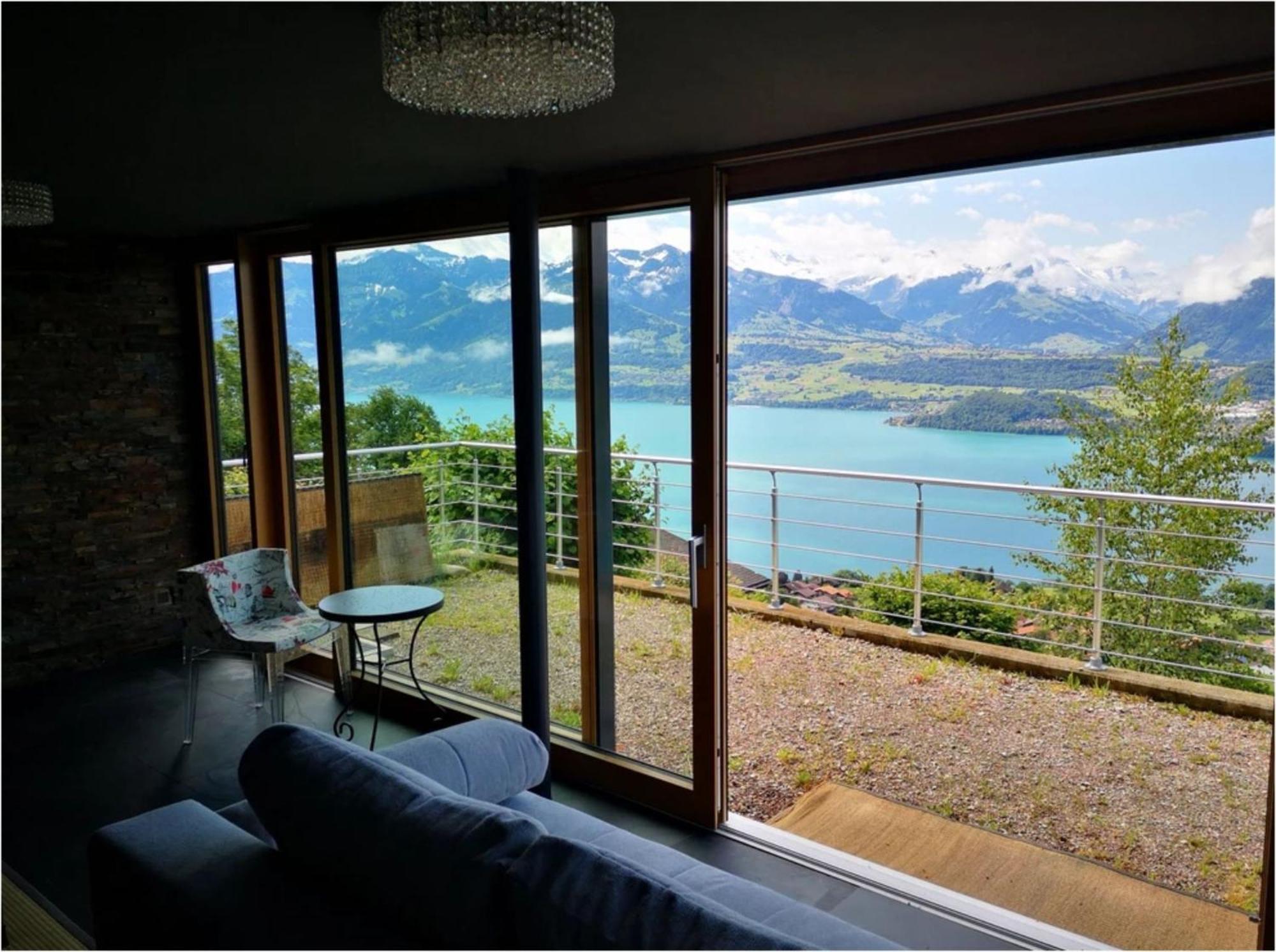 Chalet With View Of The Mountains And The Thun Lake Sigriswil Exteriér fotografie