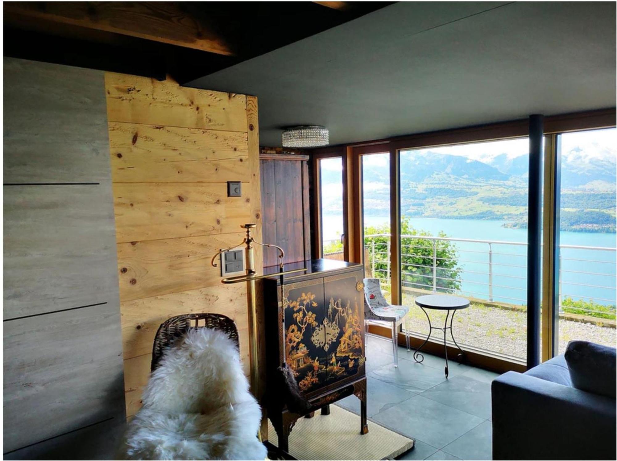 Chalet With View Of The Mountains And The Thun Lake Sigriswil Exteriér fotografie