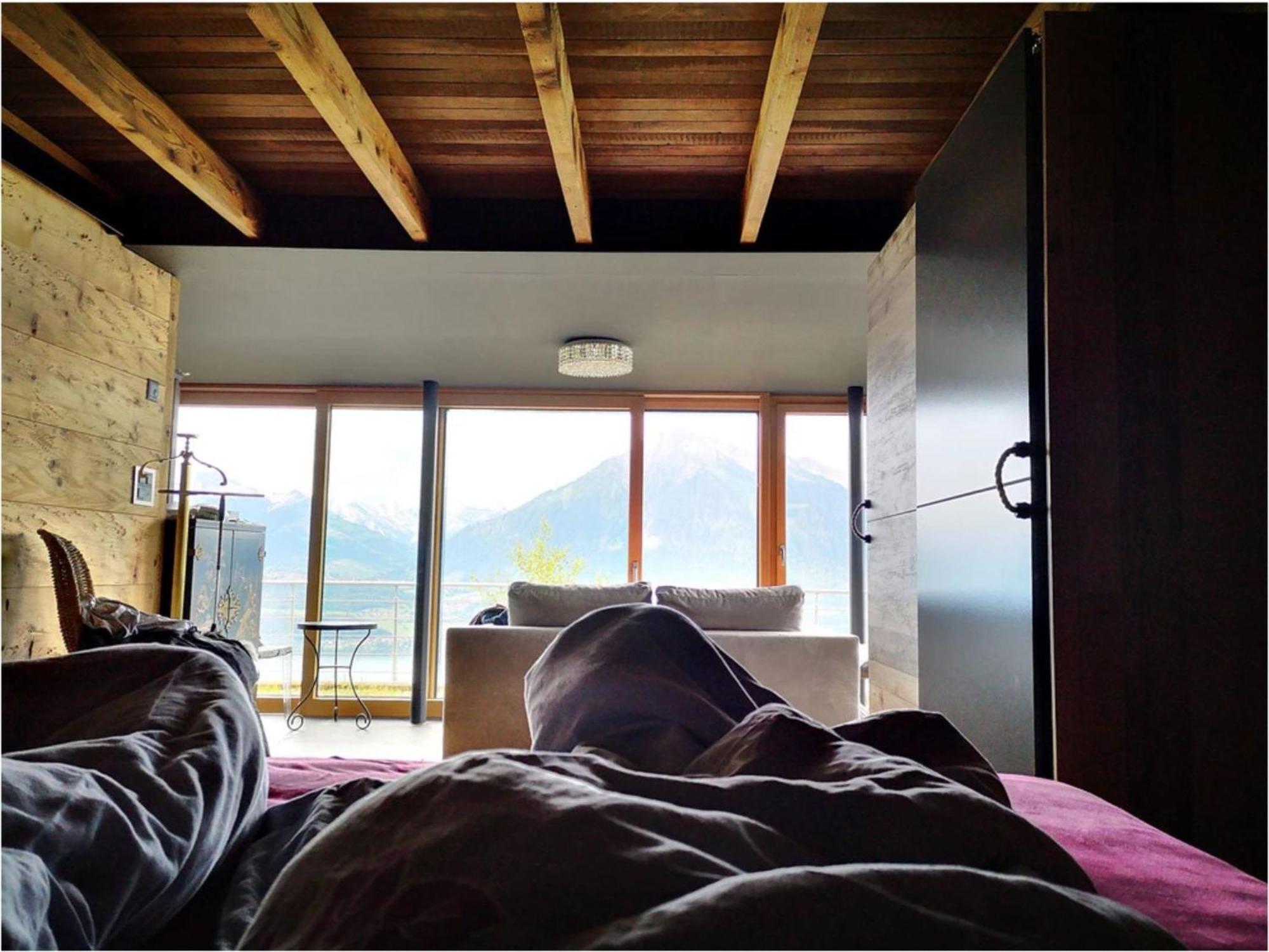 Chalet With View Of The Mountains And The Thun Lake Sigriswil Exteriér fotografie